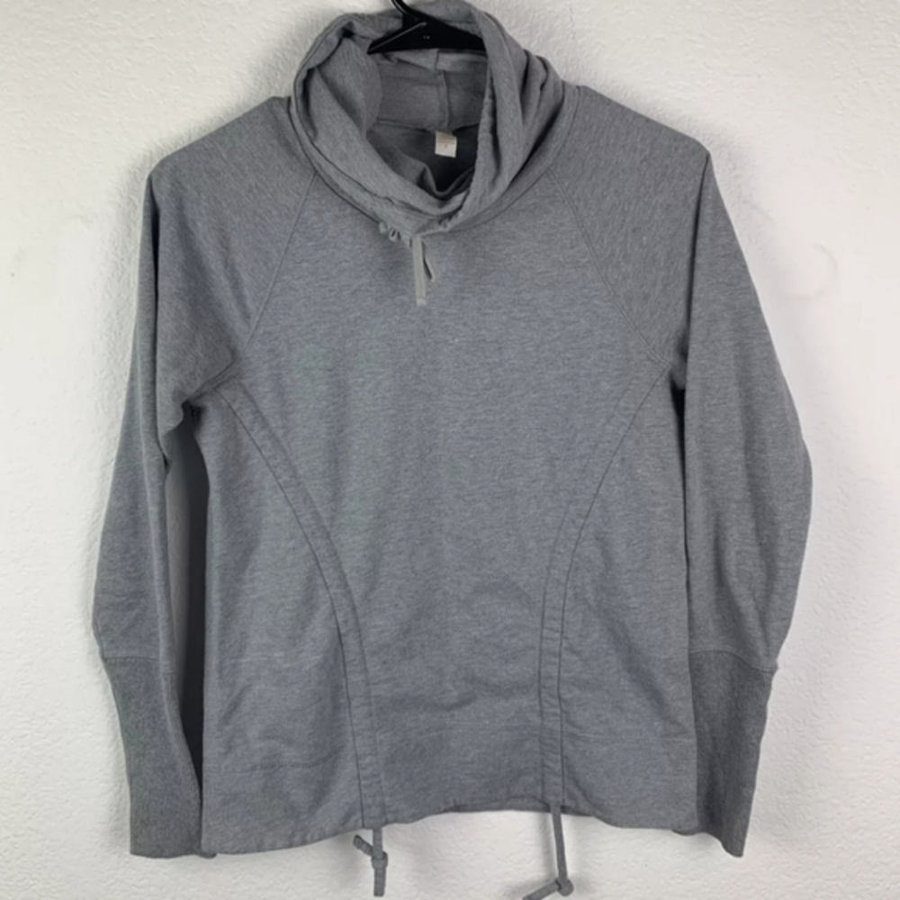 Lucy Pullover Jacket Cowl Neck Gray Womens‎ Small Petite